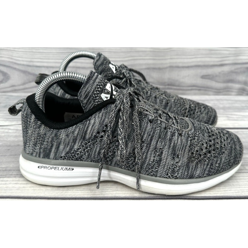 APL TECHLOOM PRO PROPELIUM RUNNING SHOES Women's Size‎ 8 HEATHERED GREY / BLACK